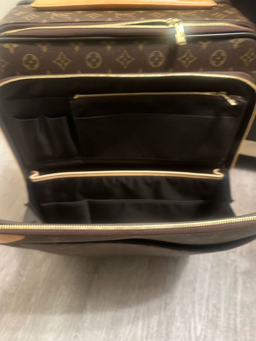 Louis Vuitton Monogram Canvas Travel Organizer - Brown with Gold Hardware